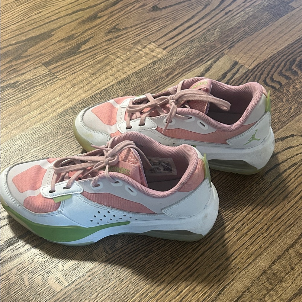 Jordan Kids Sneakers Pink and Green